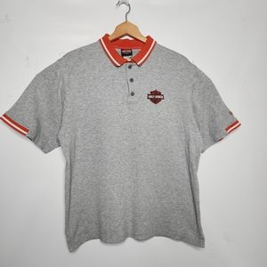 Harley Davidson Polo Shirt Heavyweight Cotton Men's Size Large Las Vegas H-D NV